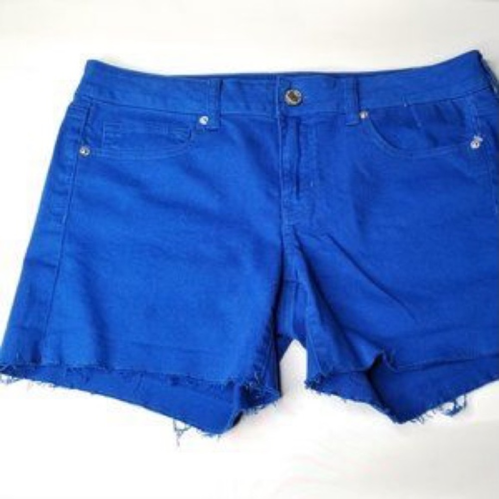 American Eagle Royal Blue Midi Shorts Size 8